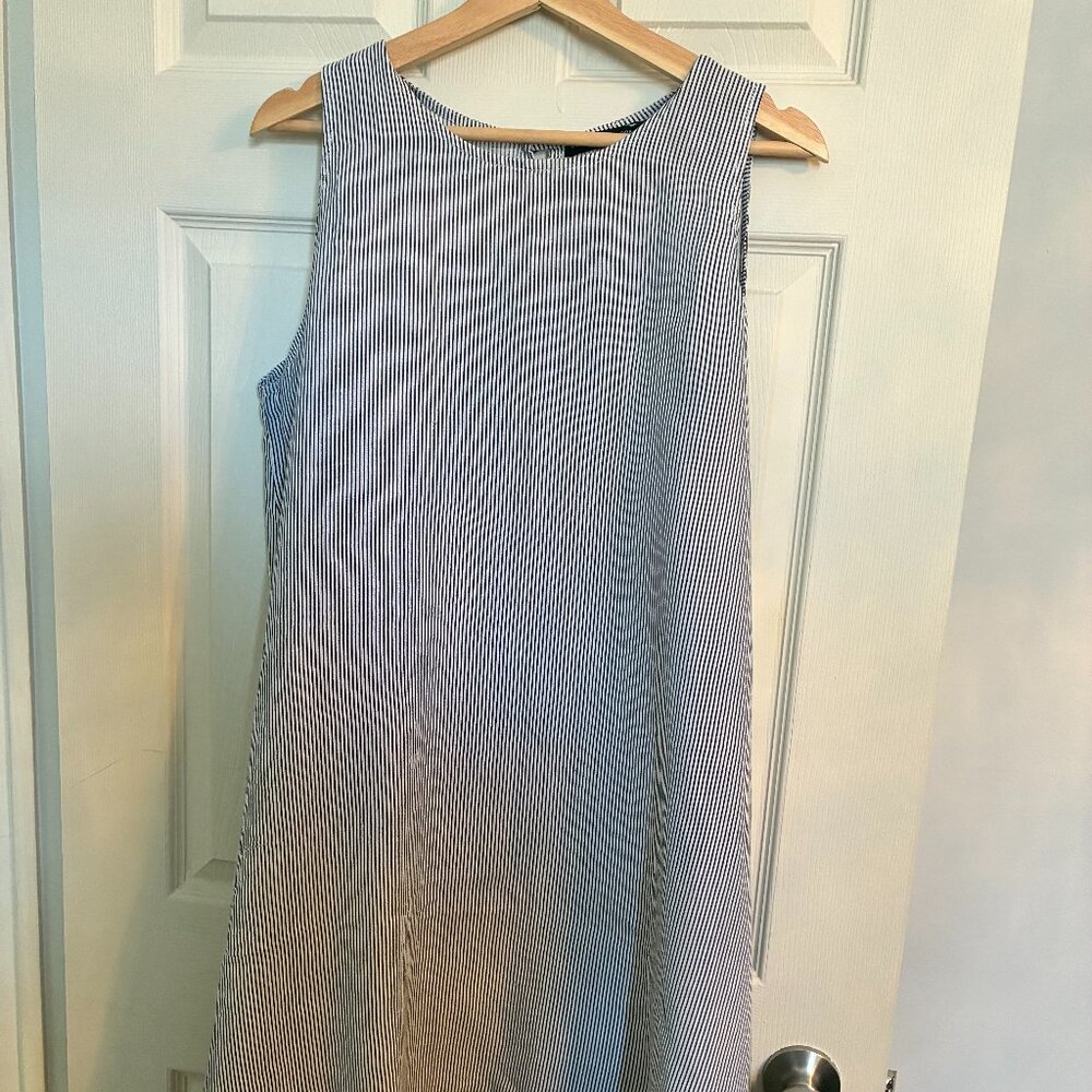 Vanessa Alexandra Striped Linen Dress - EUC
